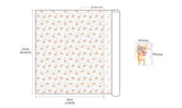 Winnie the Pooh Petite Flower Character Antibiosis Cotton Fabric made in Korea by the Half Yard